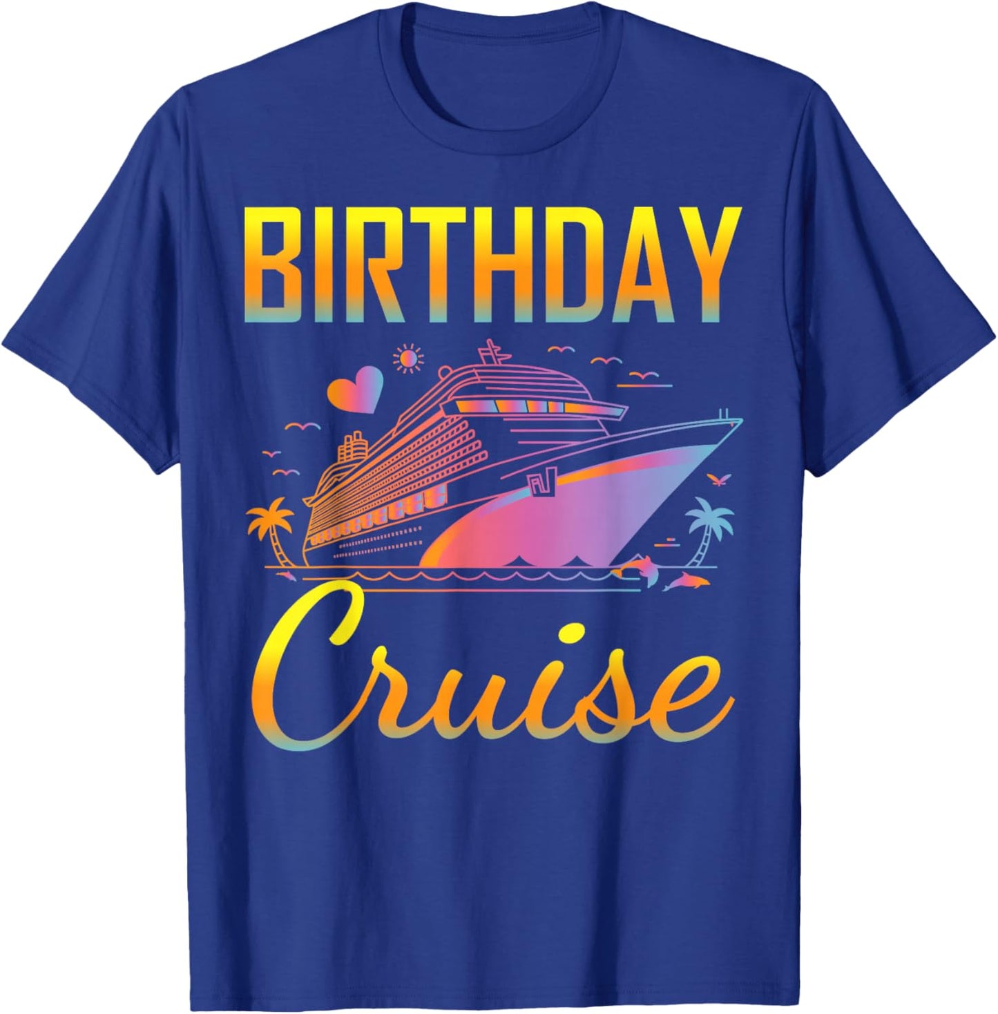 Family Birthday Cruise 2026 T-Shirt - T-Shirt | Royal