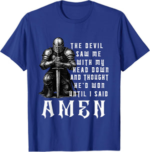 Christian Warrior Knight Templar Armor of God T-Shirt - T-Shirt | Royal