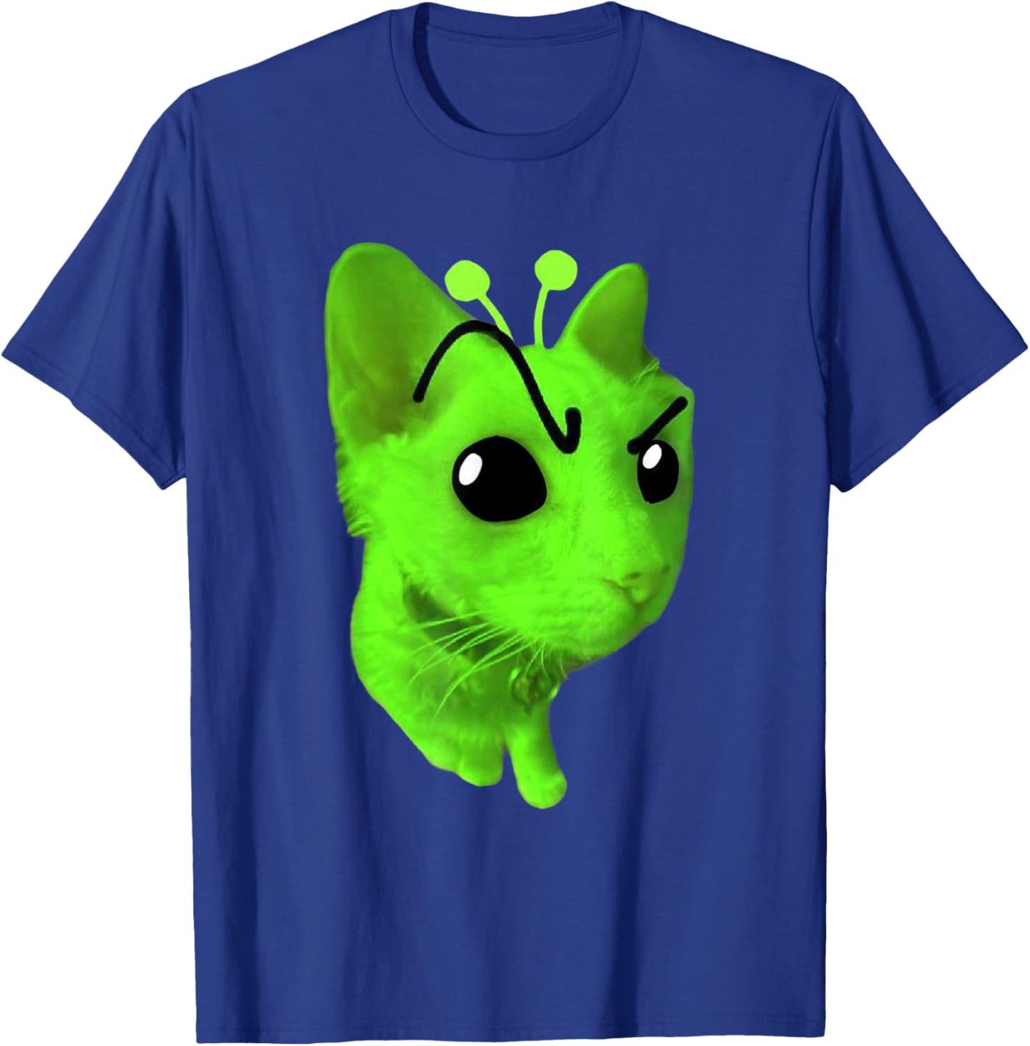 Gnarp Cat Silly Alien Cat Meme Brainrot Funny Meme Gen Z T-Shirt - T-Shirt | Royal