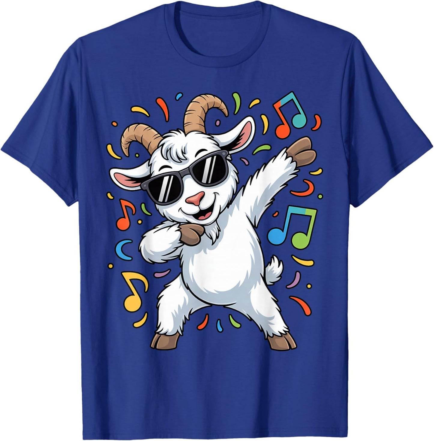 Goat Dabbing Funny Party Dancing Animal Lover T-Shirt - T-Shirt | Royal