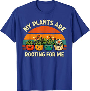 Funny Gardener Women Men My Plants Gardening T-Shirt - T-Shirt | Royal