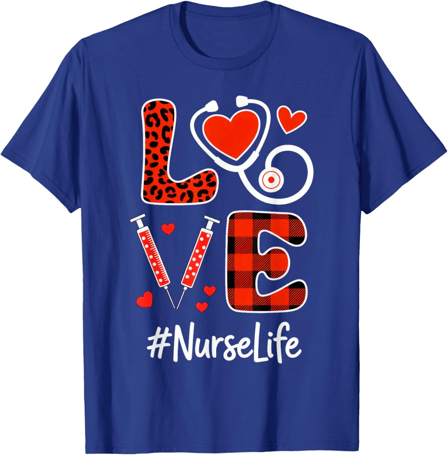 Love Nurse Life - Valentine Day Lover T-Shirt - T-Shirt | Royal