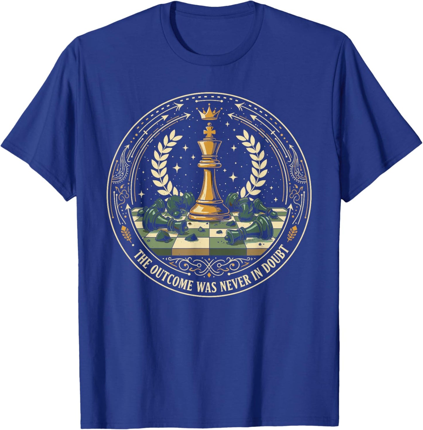 Chess Master Victory Statement Game Apparel T-Shirt - T-Shirt | Royal
