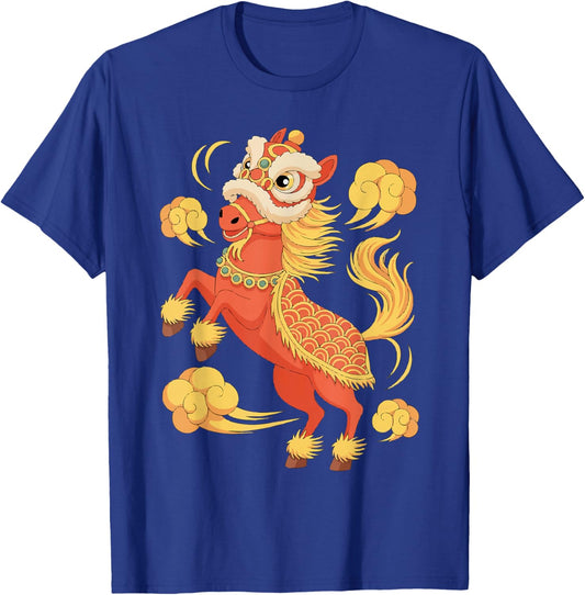 Year of The Fire Horse Lunar Chinese New Year Traditional 67 T-Shirt - T-Shirt | Royal