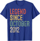 Legend October 2012 13th Birthday Boy Girl 13 Year Old T-Shirt - T-Shirt | Royal