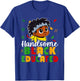 Handsome Black & Educated Black History Month Kids Boys T-Shirt - T-Shirt | Royal