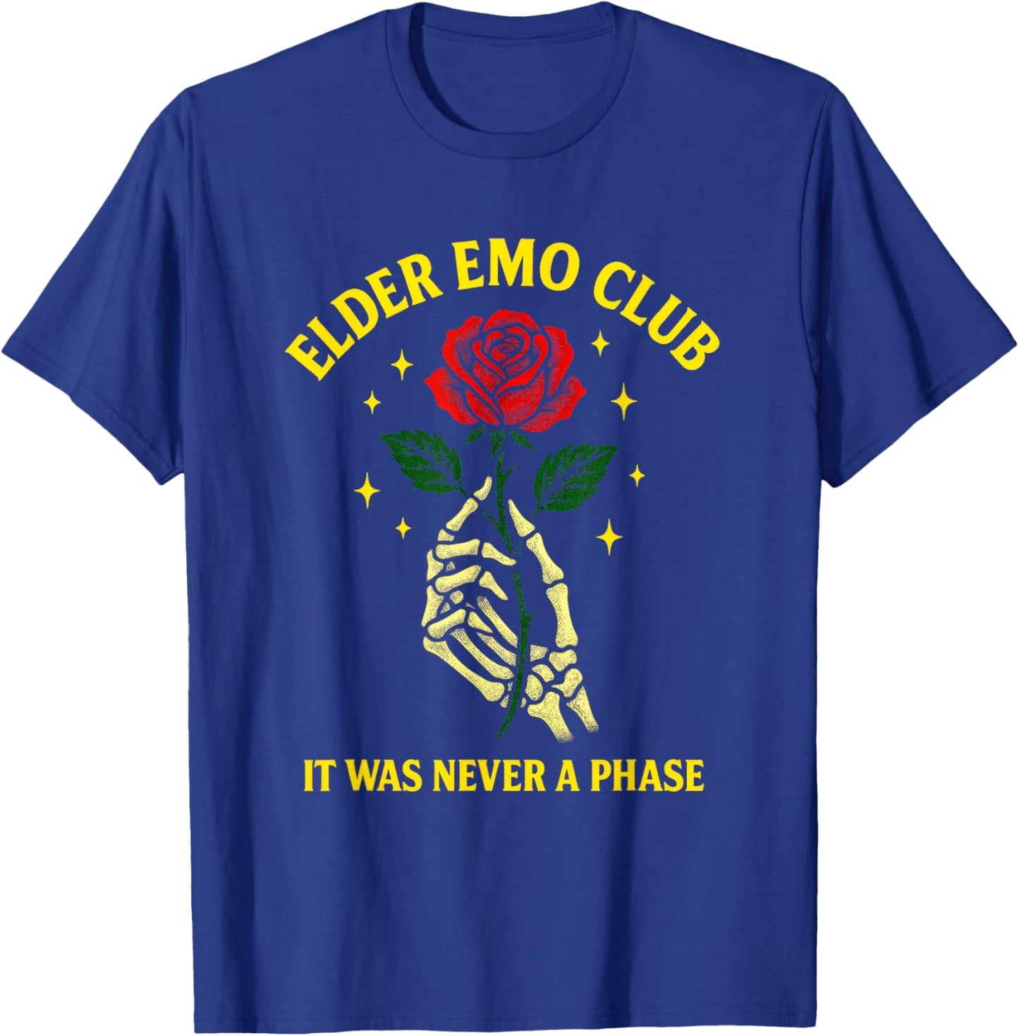 Elder Emo Club - Nostalgic Goth Punk Lovers T-Shirt - T-Shirt | Royal