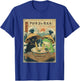 Black Cat Frog Eating Ramen Noodles Graphic T-Shirt - T-Shirt | Royal