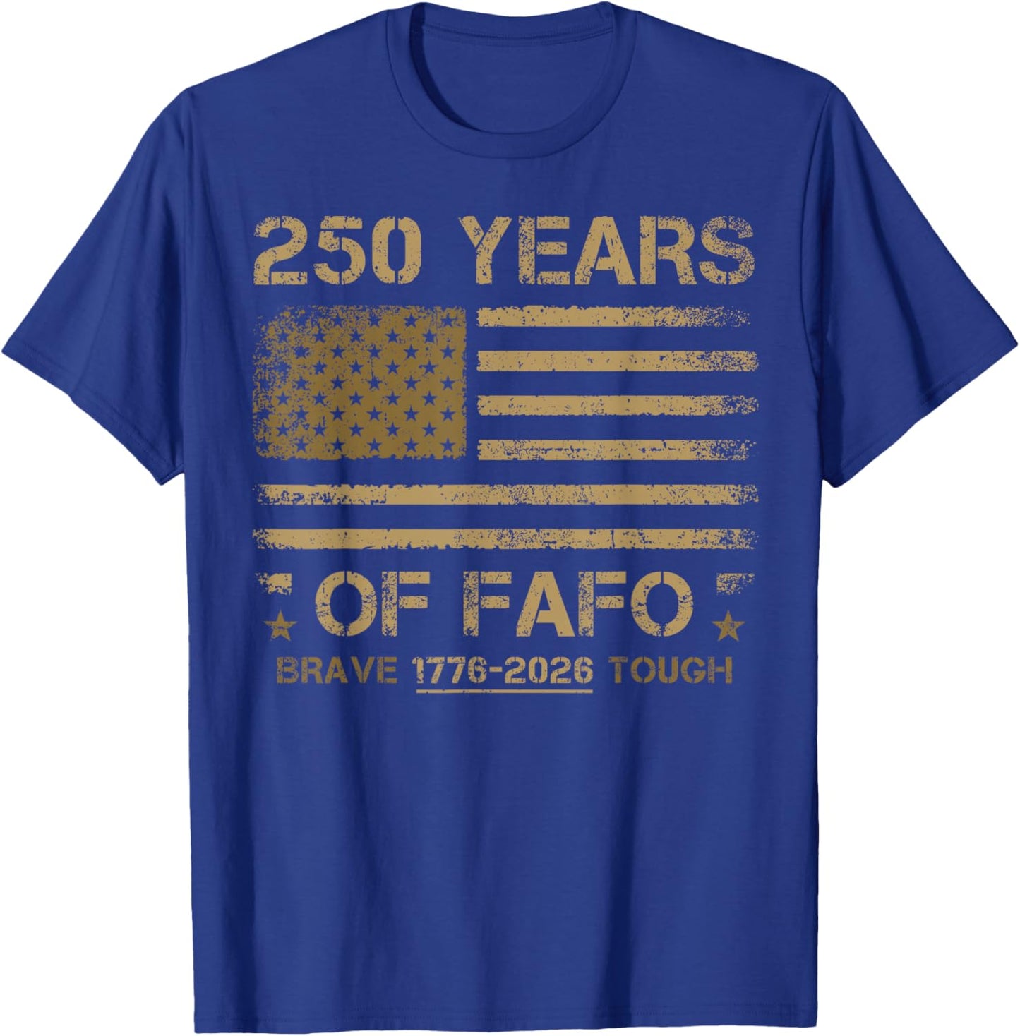 FAFO Flag Rugged T-Shirt - T-Shirt | Royal