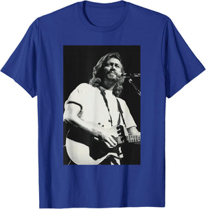 Bee Gees Barry Gibb One for All World Tour 1989 T-Shirt - T-Shirt | Royal