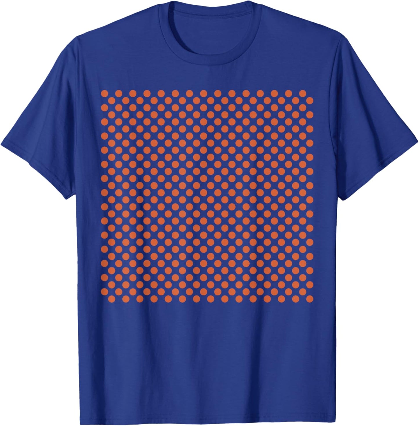 Polka Dots, Black Orange, Polka-Dot T-Shirt - T-Shirt | Royal