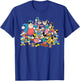 Disney Mickey Mouse & Friends Retro Matching Group Pose T-Shirt - T-Shirt | Royal