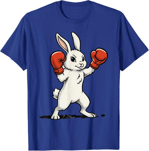 Boxing Bunny Shirt Fighter Funny Animal Graphic Boxer Men T-Shirt - T-Shirt | Royal