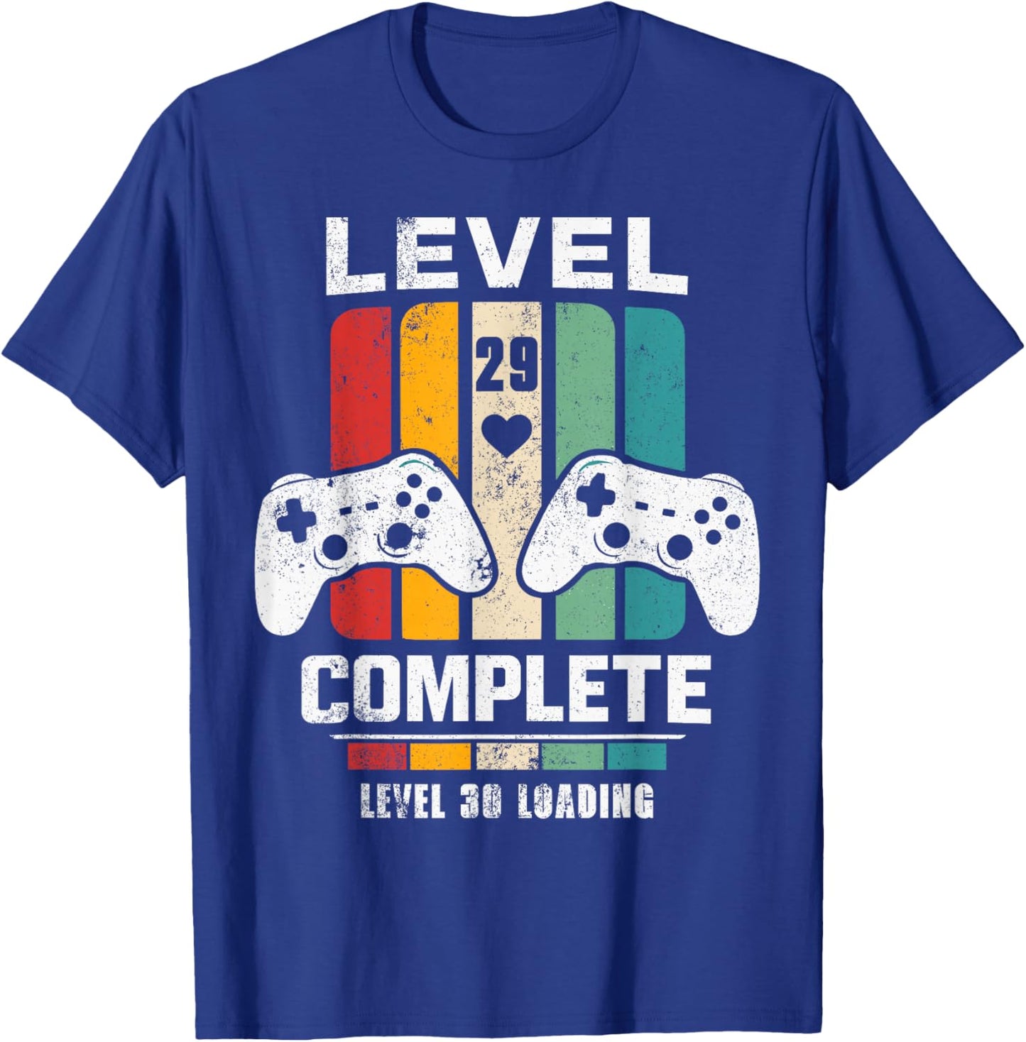 Vintage 29th Wedding Anniversary Him Her Level 29 Complete T-Shirt - T-Shirt | Royal