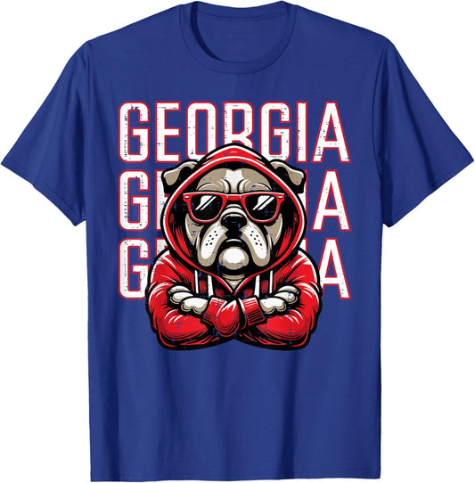 Bulldog Boys Youth Teen Kids Men Girls Women T-Shirt - T-Shirt | Royal