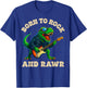Born to Rock and Rawr, Cute Dinosaur, Boys Girls Kids T-Shirt - T-Shirt | Royal