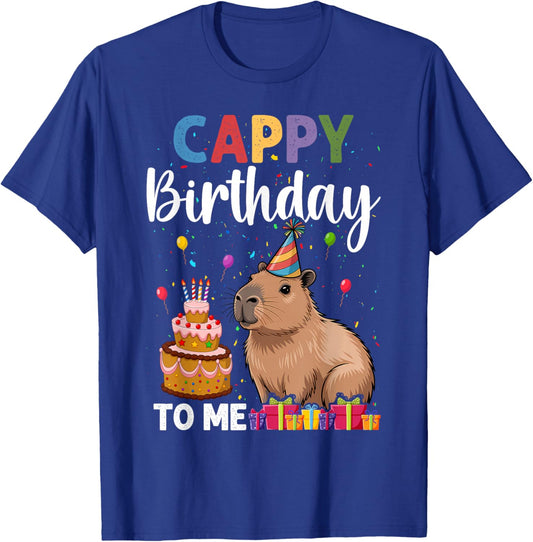 Cappy Birthday to Me Capy T-Shirt - T-Shirt | Royal