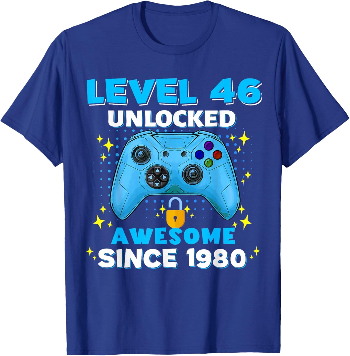 46th Birthday 46 Years Birthday Gifts T-Shirt - T-Shirt | Royal