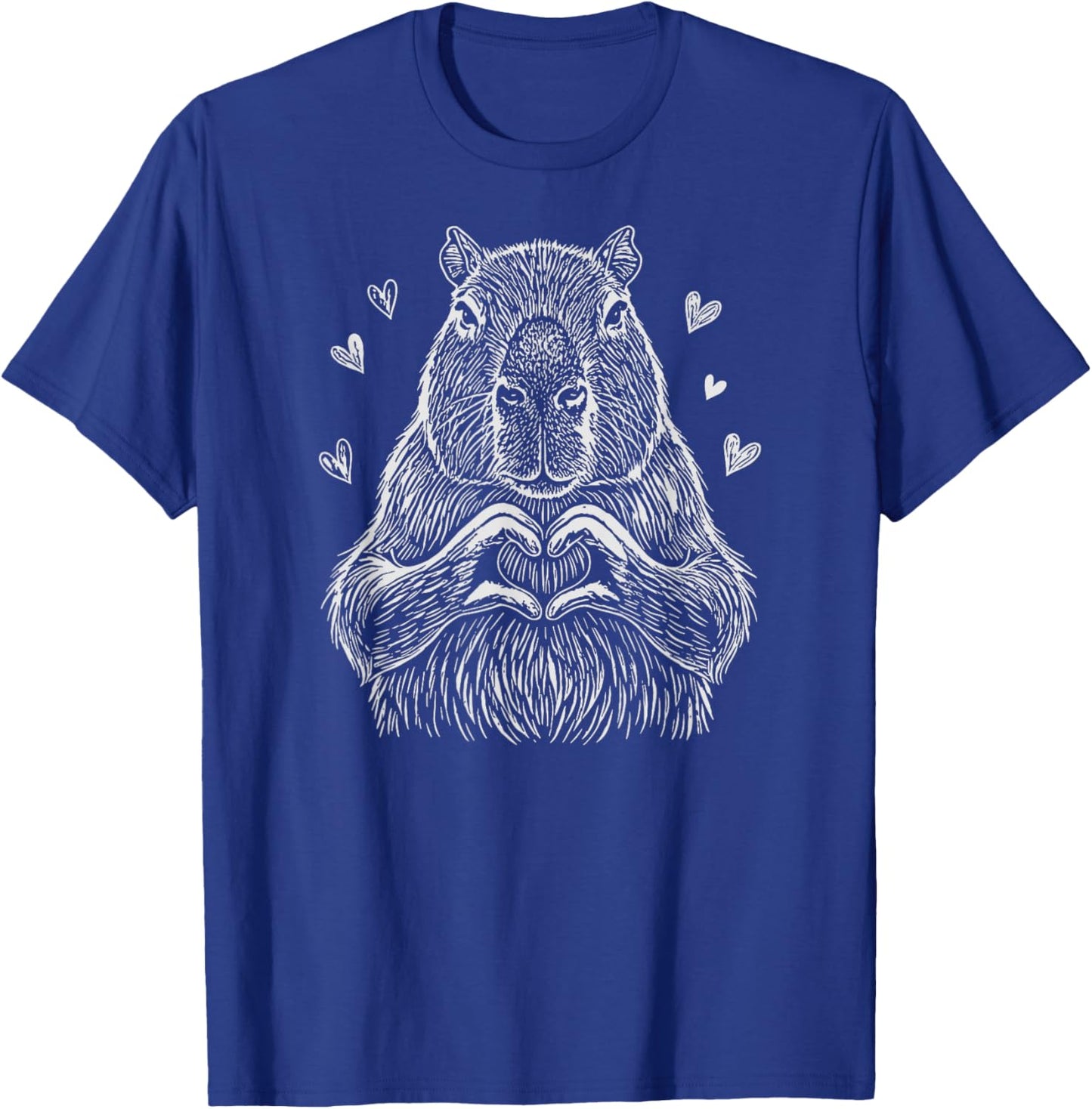 Cute Capybara Valentine's Day T-Shirt - T-Shirt | Royal