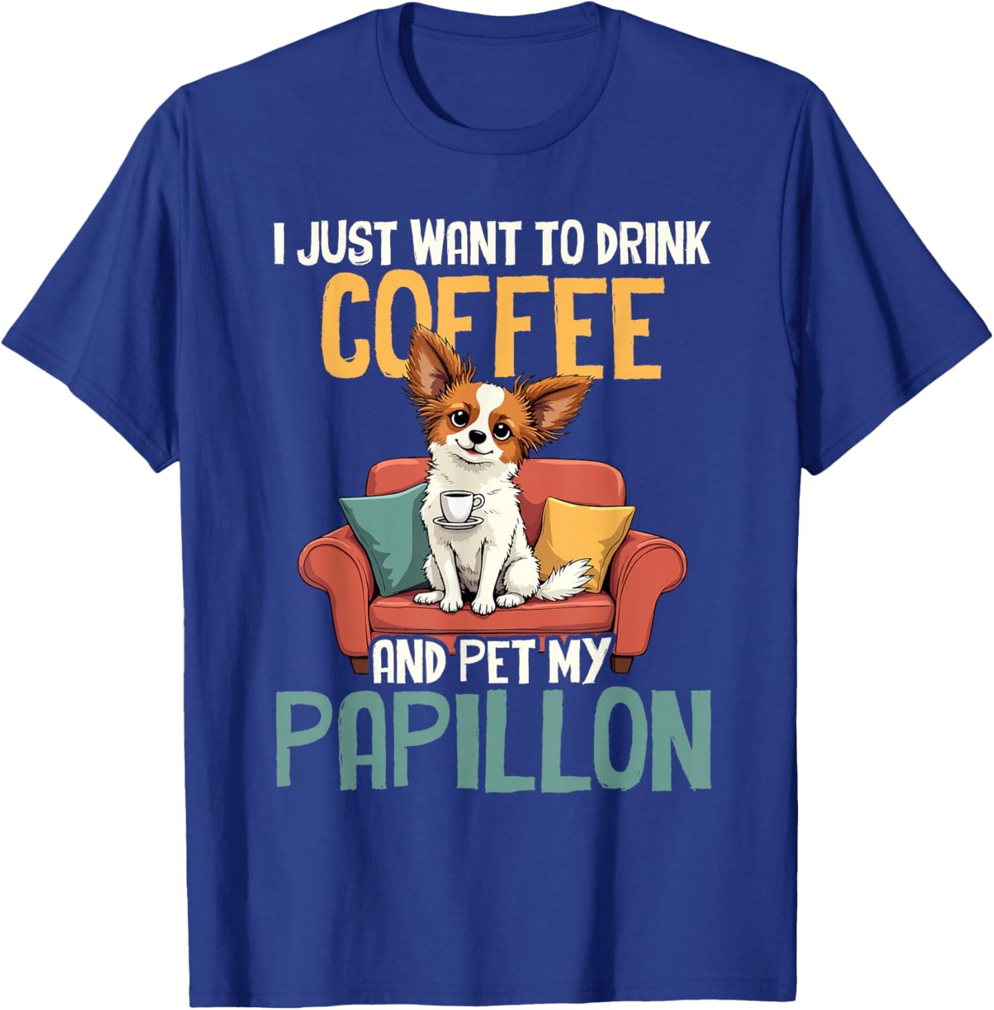 Papillon Dog T-Shirt - T-Shirt | Royal