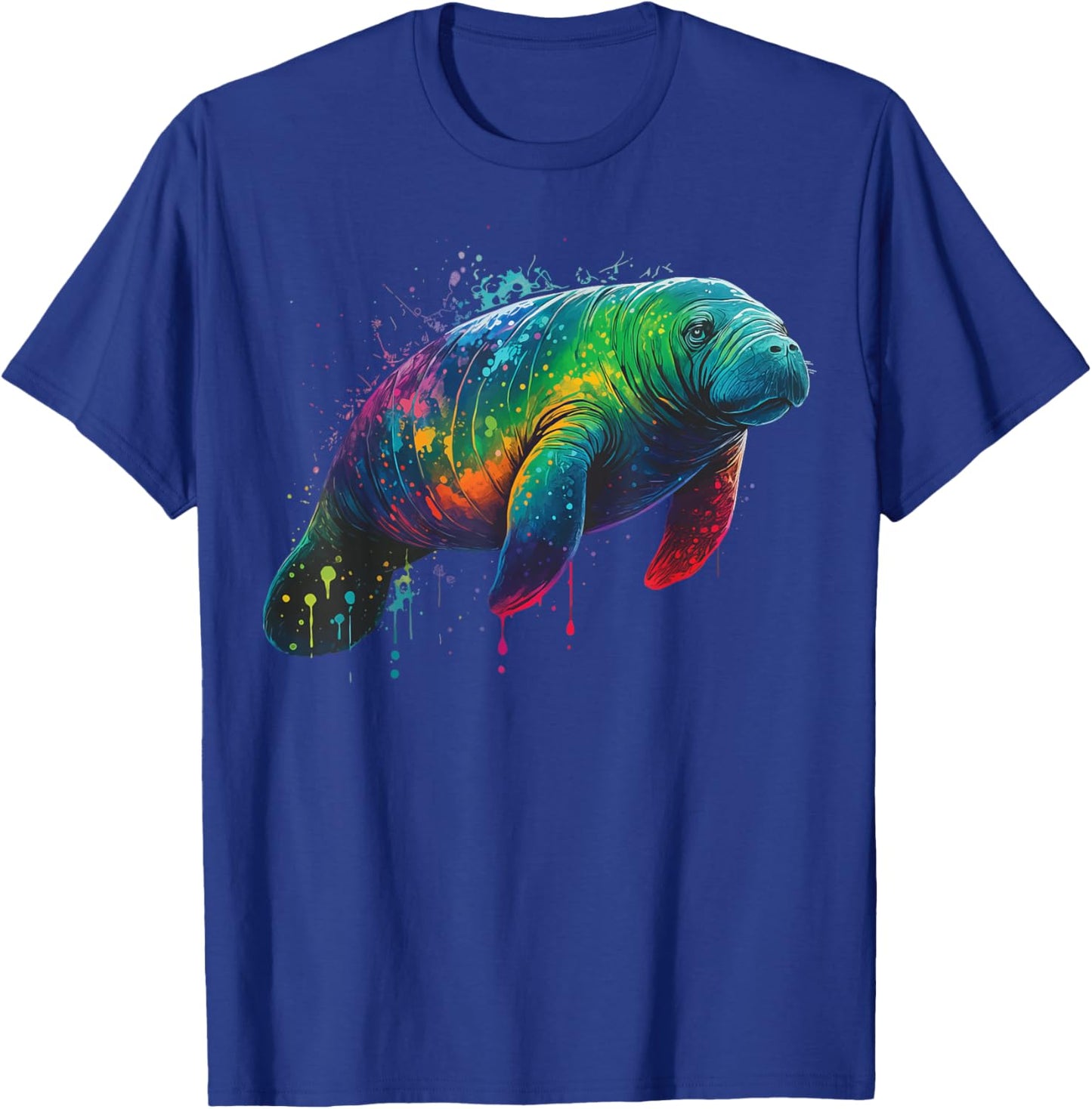Manatee Colorful Sea Cow T-Shirt - T-Shirt | Royal