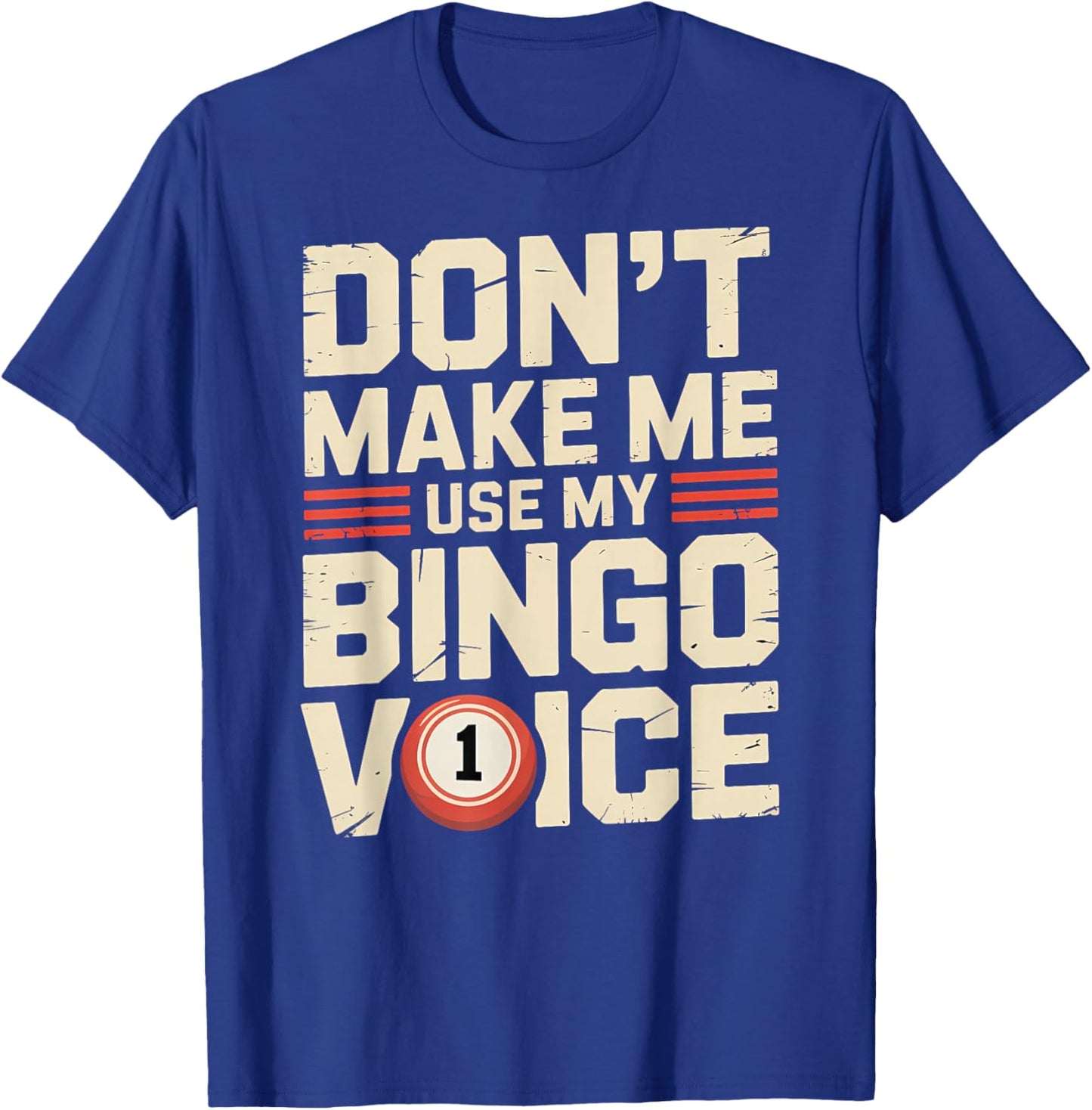 Funny Bingo Night Player or Caller T-Shirt - T-Shirt | Royal