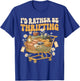 I'd Rather Be Thrifting Vintage Shopping Quote Thrift Lover T-Shirt - T-Shirt | Royal