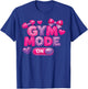 Cute Gym Girl Mode On Weightlifting Women Workout Training T-Shirt - T-Shirt | Royal