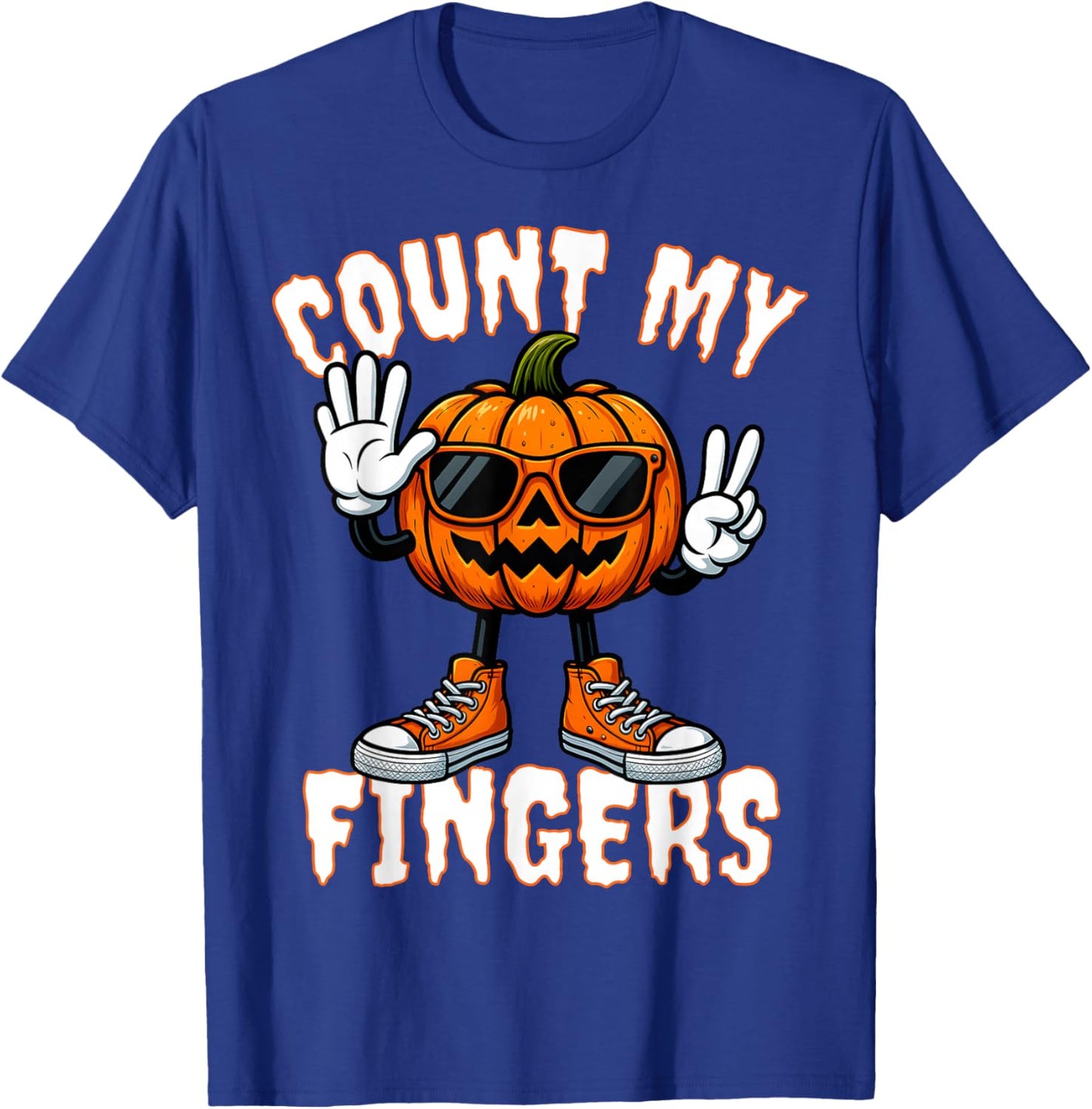 67 Halloween Pumpkin Funny Brainrot Meme Kids Six Seven Boys T-Shirt - T-Shirt | Royal
