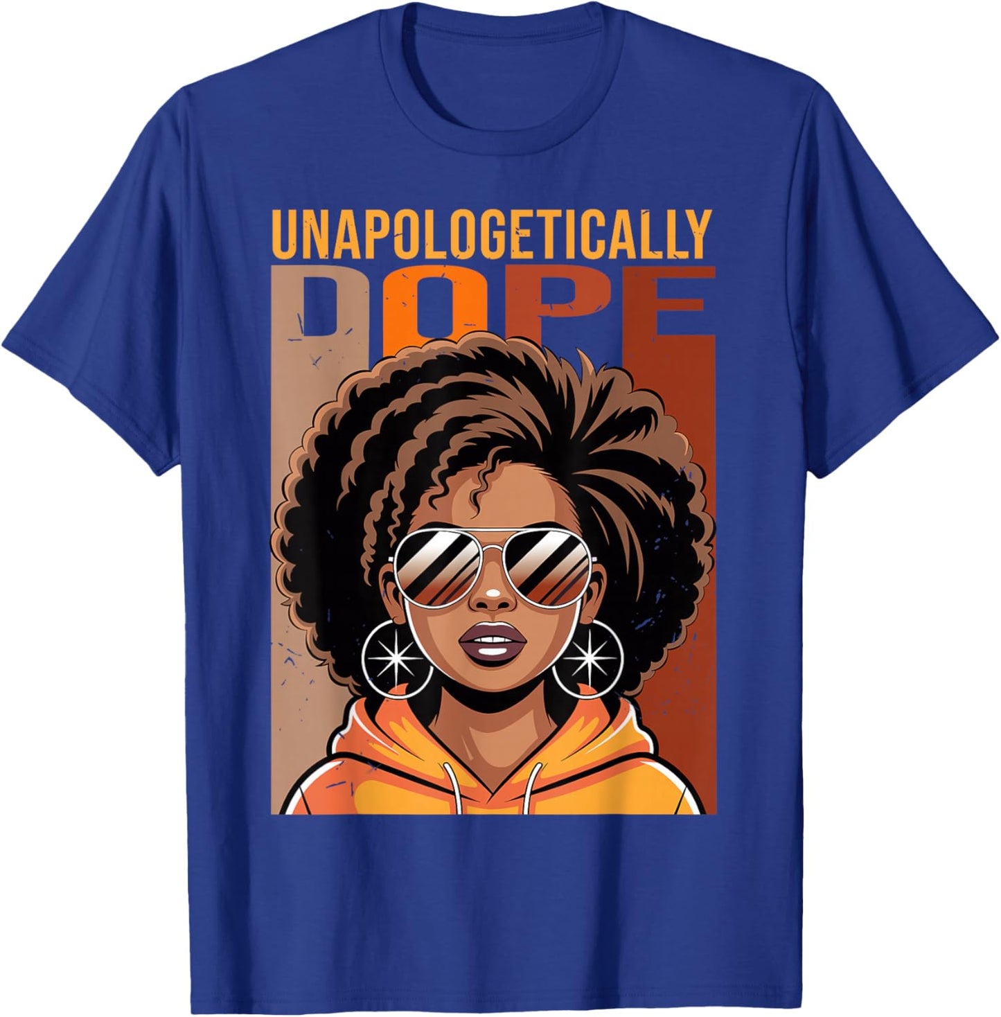 Unapologetically Dope African Women Black History Month T-Shirt - T-Shirt | Royal