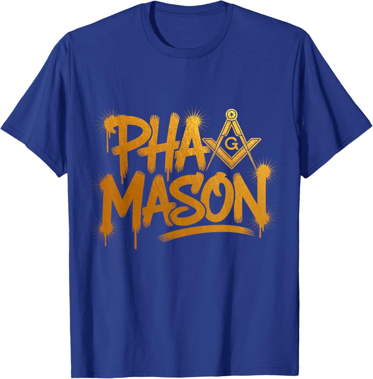 Prince Hall PHA Mason Graffiti Street Style T-Shirt - T-Shirt | Royal