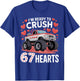 I'm Ready to Crush 67 Hearts Boys Valentines T-Shirt - T-Shirt | Royal