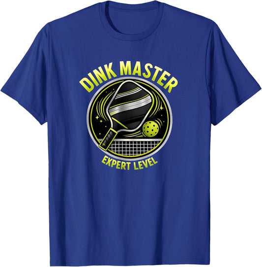 Dink Master Pickleball – Expert Level Paddle Design T-Shirt - T-Shirt | Royal