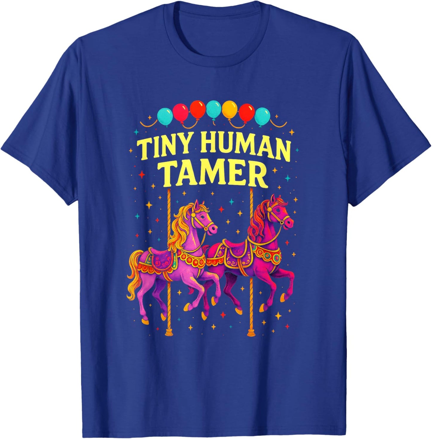 Tiny Human Tamer - Circus Clown Performer Art T-Shirt - T-Shirt | Royal