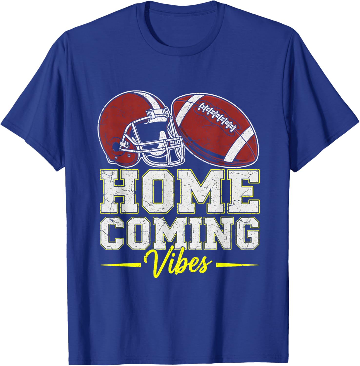 Homecoming Vibes for Teens Football Game Outfits Day School T-Shirt - T-Shirt | Royal