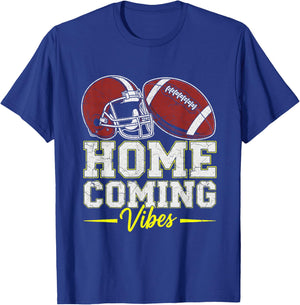 Homecoming Vibes for Teens Football Game Outfits Day School T-Shirt - T-Shirt | Royal