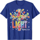 Be The Light Christian Christmas T-Shirt - T-Shirt | Royal