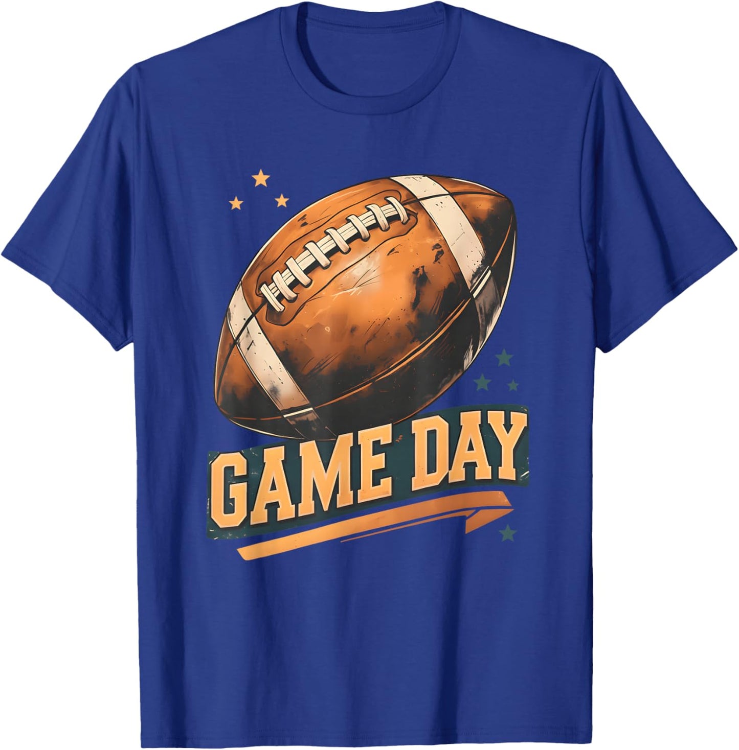 Game Day American Football Player Team Coach Men Women Boys T-Shirt - T-Shirt | Royal
