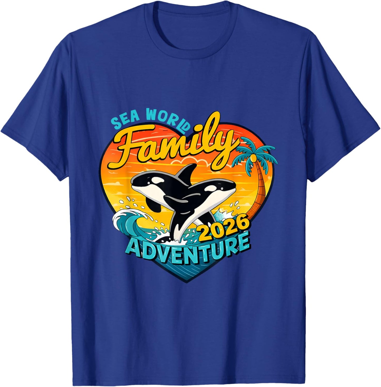 Sunset Ocean T-Shirt - T-Shirt | Royal