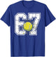 67 Tennis 6 7 Meme Six Seven Sports Kids Men Women T-Shirt - T-Shirt | Royal