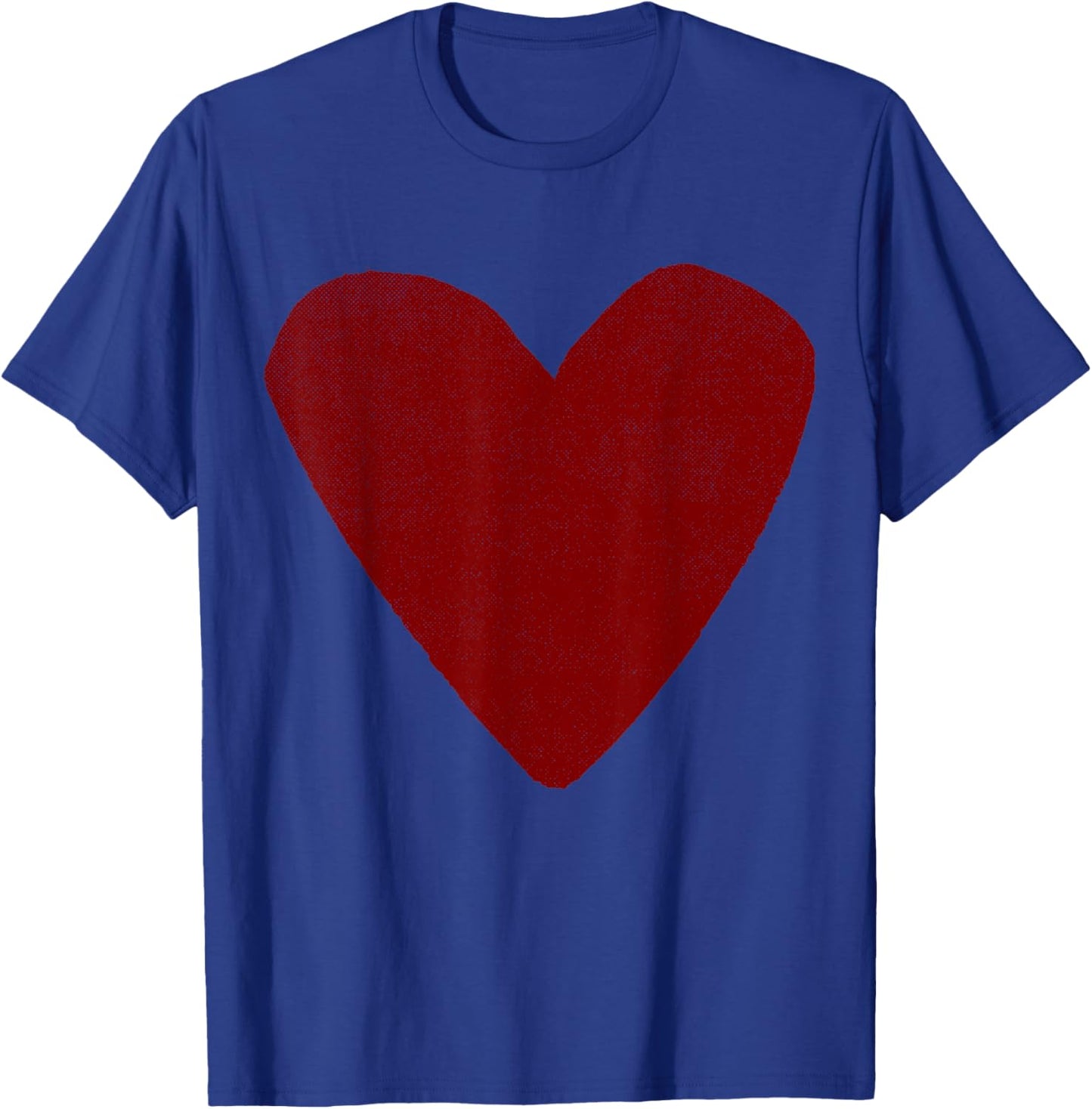 Boho Tops Valentines Day Cute Girls Maroon Heart T-Shirt - T-Shirt | Royal