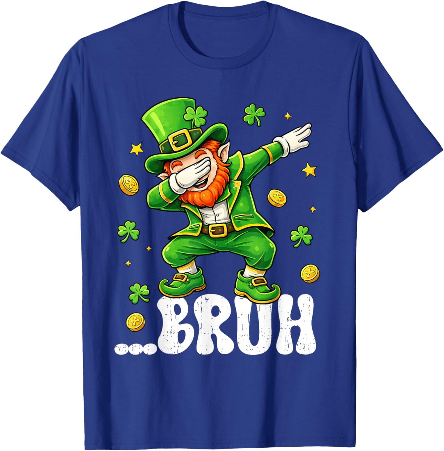 Dabbing Leprechaun St Patrick's Day Boys Girls Dab Dance T-Shirt - T-Shirt | Royal