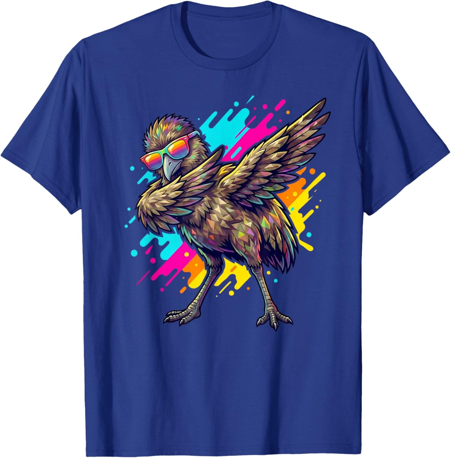 Dabbing Australian Emu Bird Graphic Kids Boys Emu Lovers T-Shirt - T-Shirt | Royal