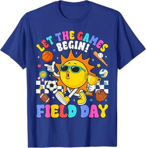 Let The Games Begin Field Day 2026 Teachers Boys Girls Kids T-Shirt - T-Shirt | Royal