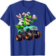 Happy Easter Bunny T Rex Monster Truck Dinosaur Boy Men T-Shirt - T-Shirt | Royal