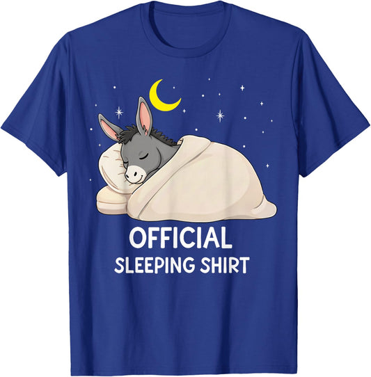 Funny Donkey Official Sleepshirt Pajama Zoo Boys Girls Kids T-Shirt - T-Shirt | Royal