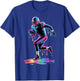 Football Drip Boy Youth Ice Cream Dripping Football Player T-Shirt - T-Shirt | Royal