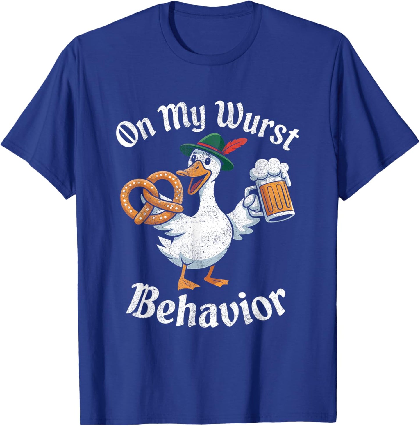 On My Wurst Behavior Oktoberfest Funny German American Humor T-Shirt - T-Shirt | Royal