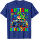 Autism is My Superpower 67 Six Seven Dino Monster Truck Boys T-Shirt - T-Shirt | Royal