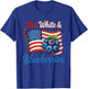 Red White Blueberries Funny Patriotic USA Flag Vintage T-Shirt - T-Shirt | Royal